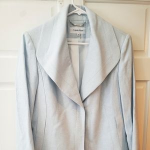 Light Blue Calvin Klein Blazer - Size 8